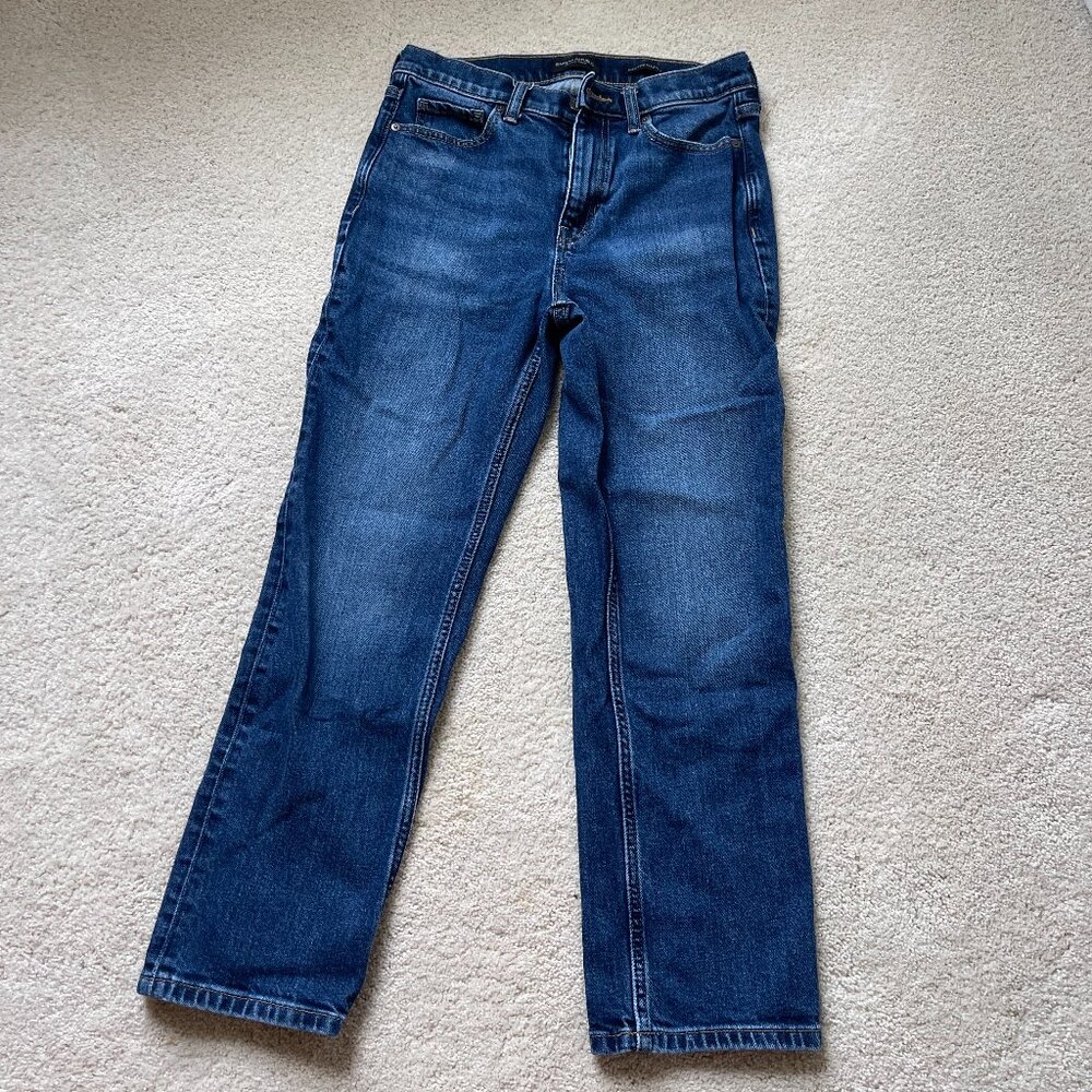 Banana Republic High Rise Straight Dark Wash Jeans Size 28 Short